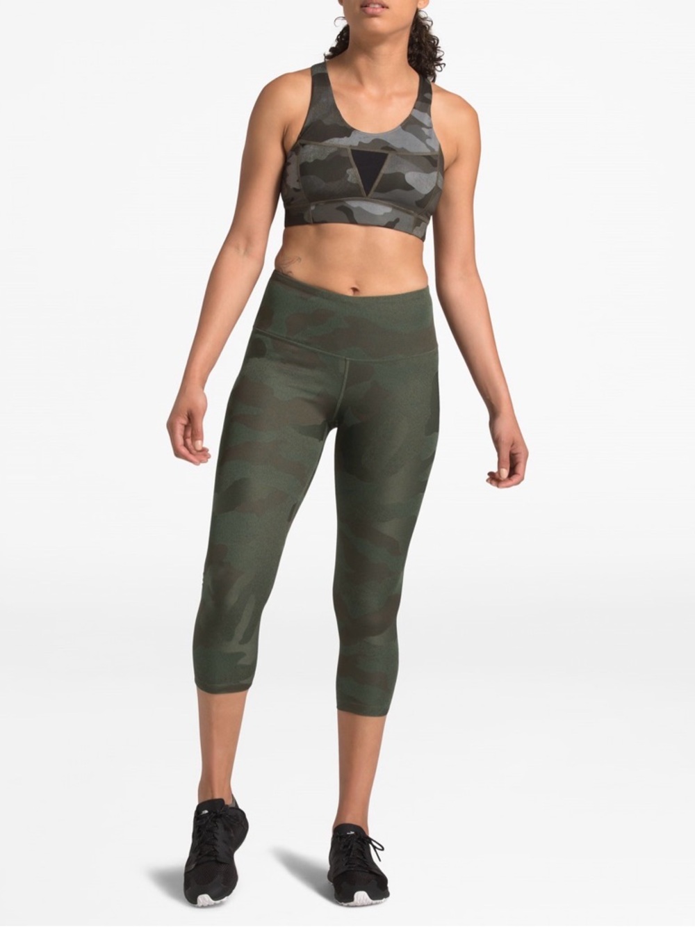 North Face camo sz. Md. Motivation High-Rise Crop leggings never worn